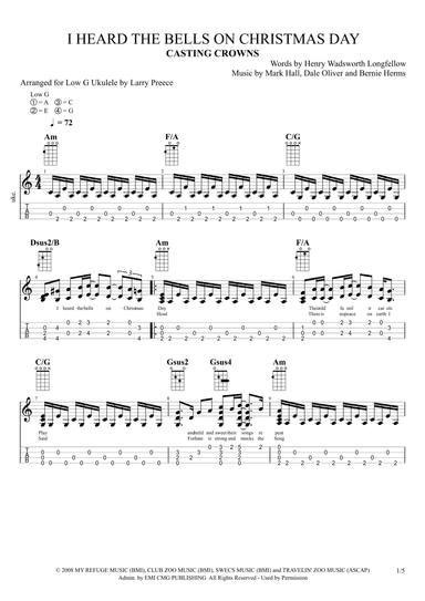 I Heard The Bells On Christmas Day (arr. Larry Preece)
