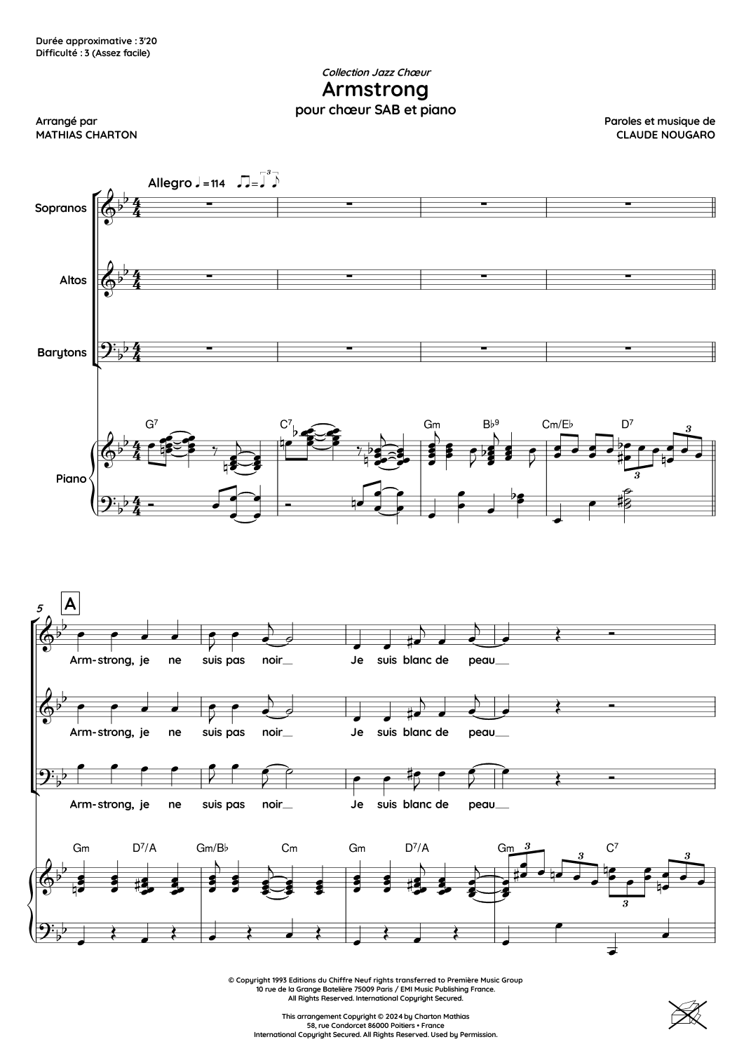 Armstrong (arr. Mathias Charton)