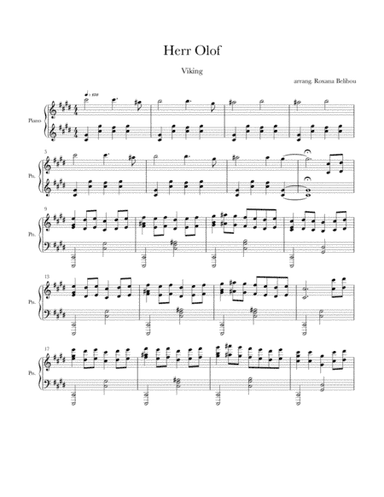 Herr Olof (Viking Folk Song) Piano (arr. Roxana Belibou)