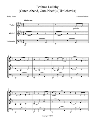 Brahms Lullaby (arr. Halley Feaster)