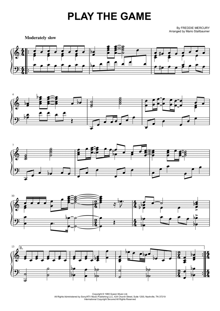 Play The Game (arr. Mario Stallbaumer)