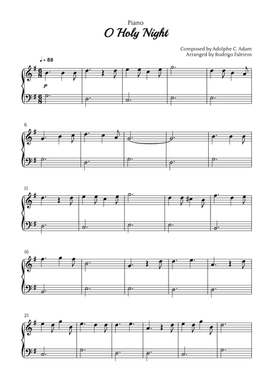 O Holy Night (arr. Rodrigo Faleiros)