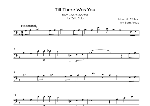 Till There Was You (arr. Sam Araya)
