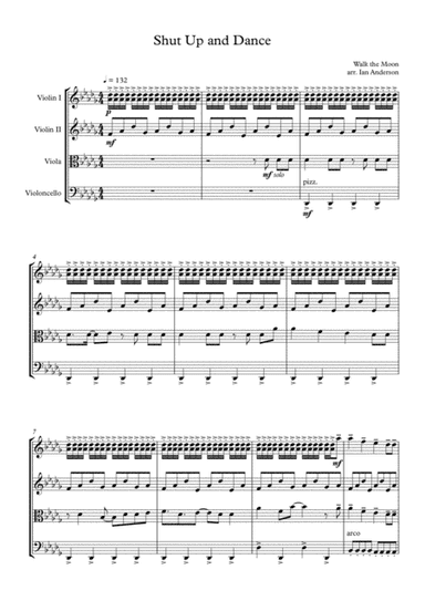 Shut Up And Dance (arr. Ian Anderson)