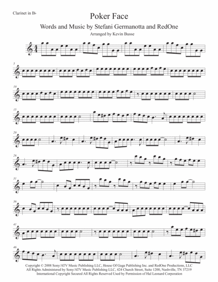Poker Face (arr. Kevin Busse)