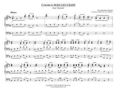 "Hallelujah" Chorus - Handel's 'Messiah' for Organ solo (arr. Len Rhodes)