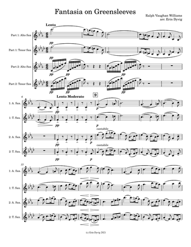 Fantasia on Greensleeves (arr. Erin Dyvig)