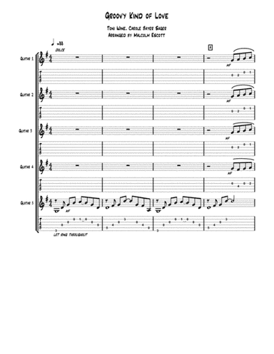 A Groovy Kind Of Love (arr. Malcolm Escott)