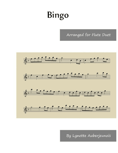 Bingo - Flute Duet (arr. Lynette Auberjeunois)