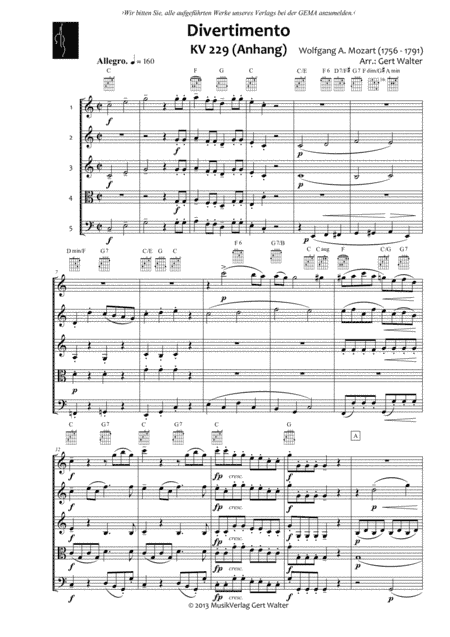 Divertimento (arr. Gert Th. Walter)