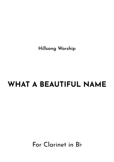 What A Beautiful Name (arr. Jireh J.)