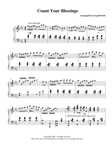 Count Your Blessings (arr. Greg Howlett)