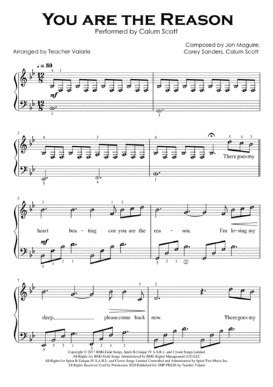 You Are The Reason (arr. Teacher Valarie)