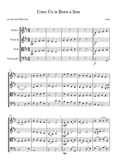 Unto Us is Born a Son / Unto Us a Boy is Born (arr. Martin Ash)