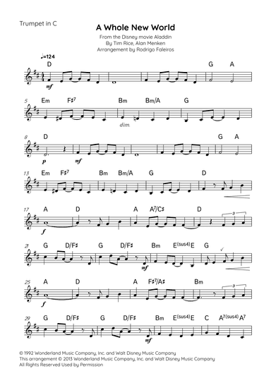 A Whole New World (arr. Rodrigo Faleiros)