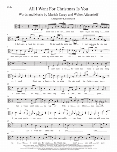 All I Want For Christmas Is You (arr. Kevin Busse)