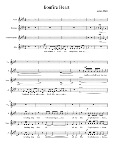 Bonfire Heart (arr. Deborah Allenby)