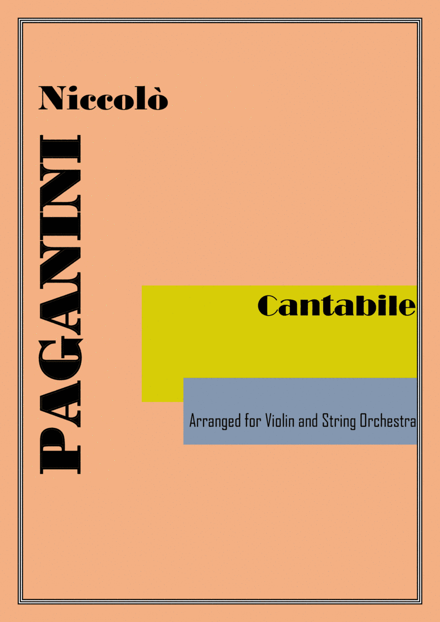 Cantabile (arr. for Violin and Strings) (arr. VioArrange)