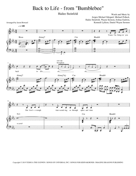 Back To Life (arr. Jason Howard)