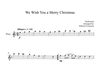 We Wish You a Merry Christmas (arr. Gildson Cerqueira)