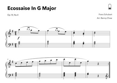 Ecossaise In G Major Op.18, No.4 (arr. Benny Chaw)