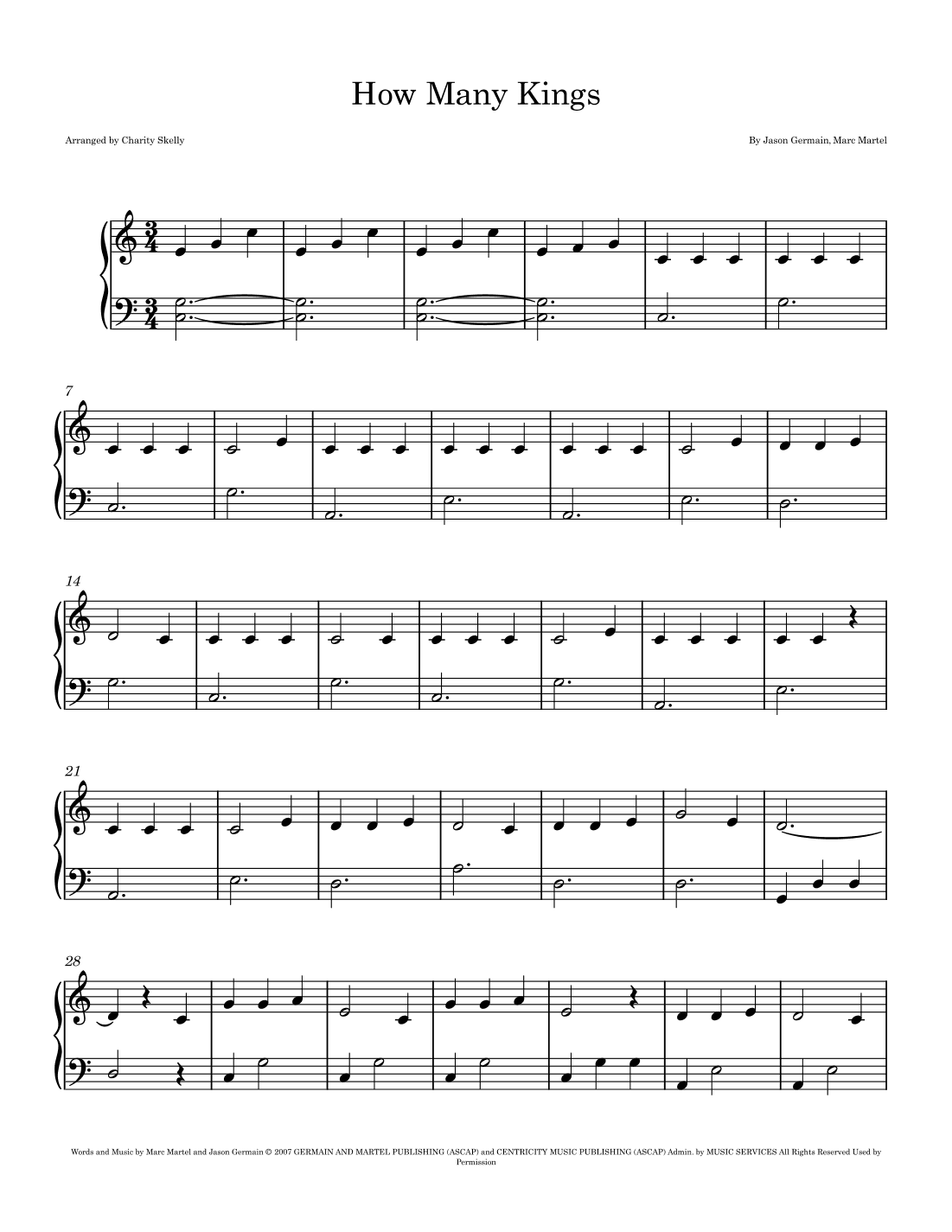How Many Kings (arr. Charity Skelly)
