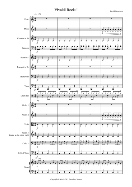 Vivaldi Rocks! for School Orchestra (arr. David Burndrett)