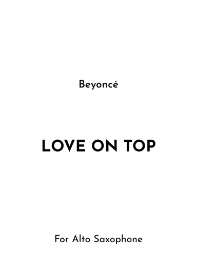 Love On Top (arr. Jireh J.)