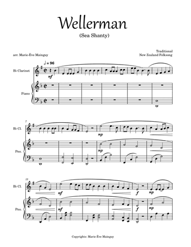 Wellerman (arr. Marie-Ève Mainguy)