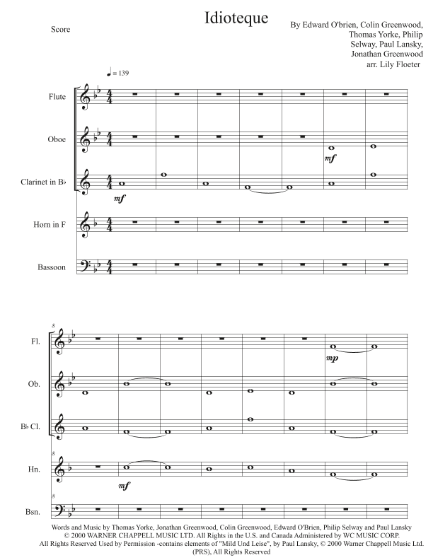 Kid A (arr. Lily Floeter)