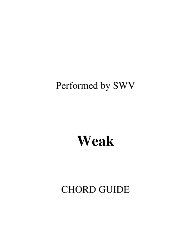 Weak (arr. RWM)