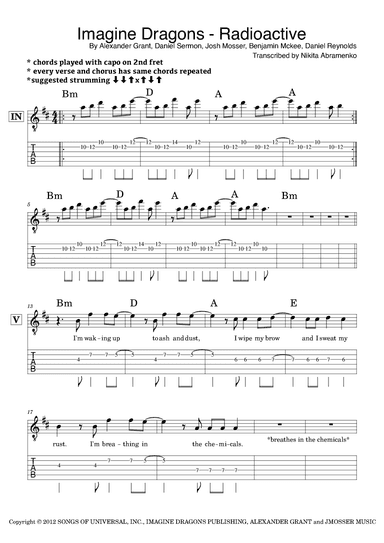 Radioactive (arr. Nikita Abramenko)