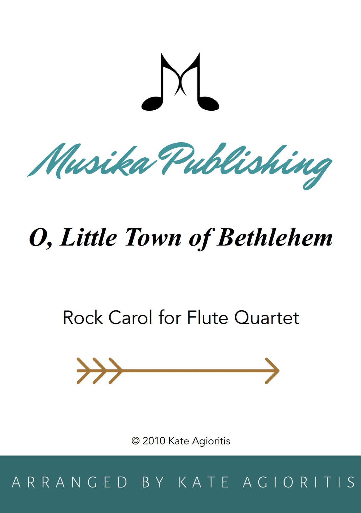 O Little Town of Bethlehem - Rock Carol for Flute Quartet (arr. Kate Agioritis)