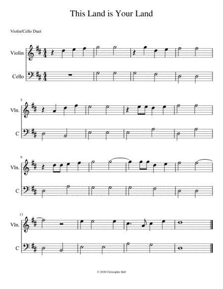 This Land Is Your Land (arr. Christopher Bell)