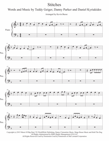 Stitches (arr. Kevin Busse)