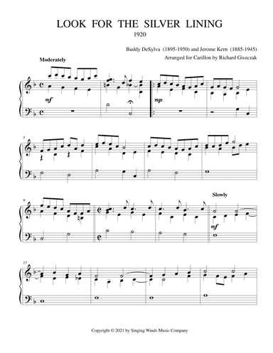 Look for the Silver Lining (arr. Richard Giszczak)
