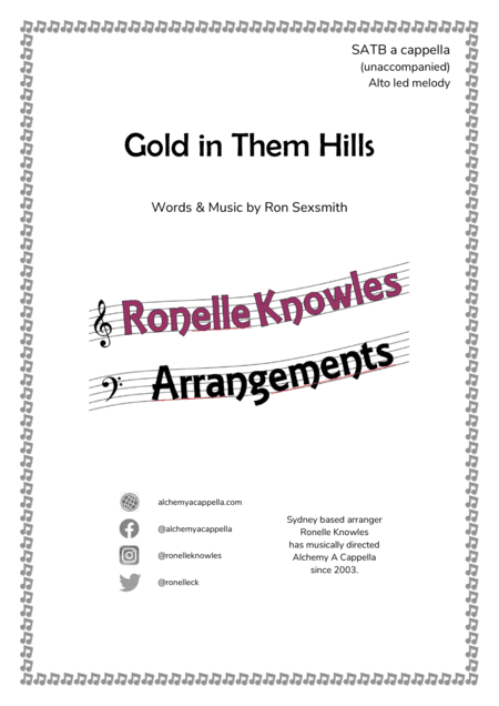 Gold In Them Hills (arr. Ronelle Knowles)