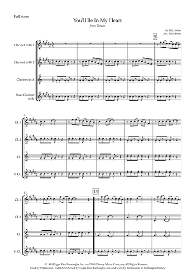 You'll Be In My Heart (arr. Fabio Britto)