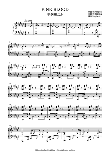Pink Blood (arr. Mopianic)