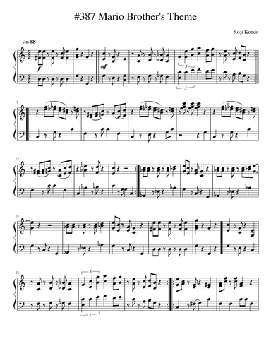 Mario Brothers (arr. arr. by John Fries)