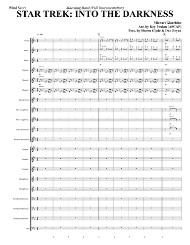Star Trek Into Darkness Score (arr. Key Poulan, III)