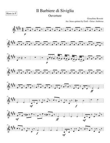 Il barbiere di Siviglia Ouverture (arr. Emil - Octav Ambrosă)
