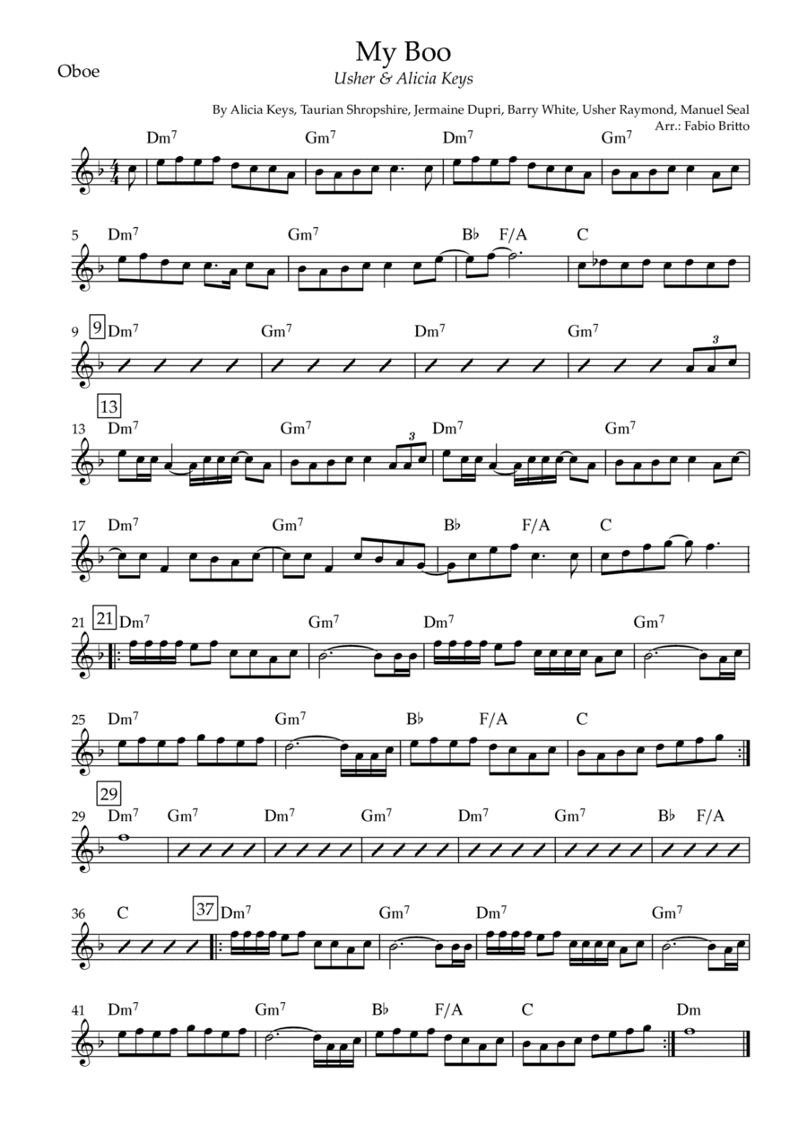 My Boo (arr. Fabio Britto)