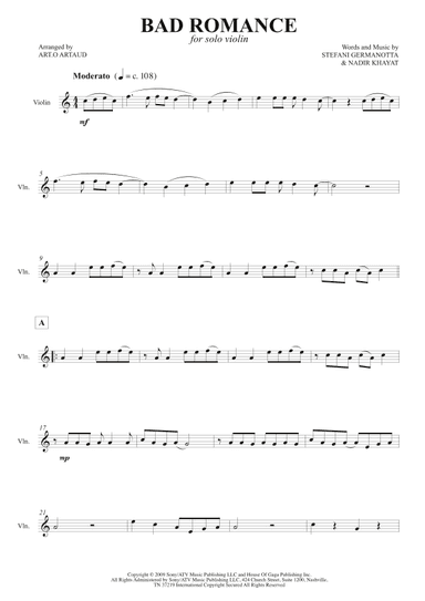 Bad Romance (arr. Art.o Artaud)