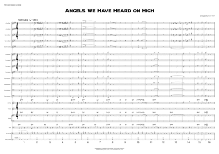 Angels We Have Heard On High (Big Band - Fast Swing) (arr. Matt Amy)