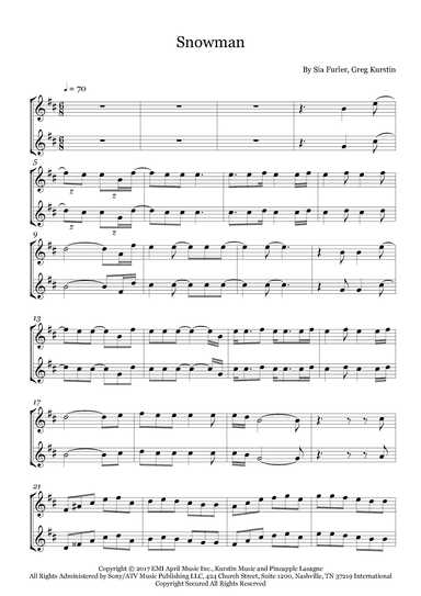 Snowman (arr. Fernanda Moura)