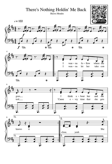 There's Nothing Holdin' Me Back (arr. eduardo)