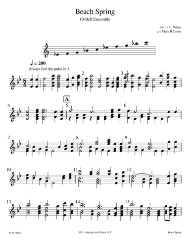 Beach Spring - 10-Bell Ensemble (arr. Mark R Lewis)
