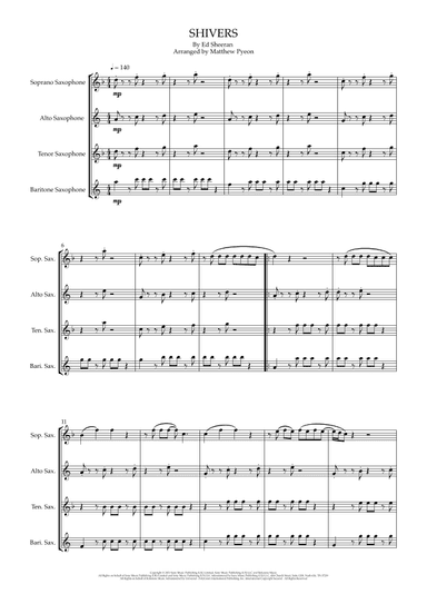 Shivers (arr. Matthew pyeon)