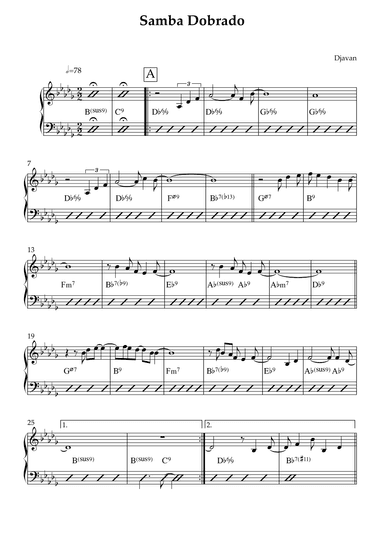 Samba Dobrado (arr. Transcribed by Fernando Corrêa)